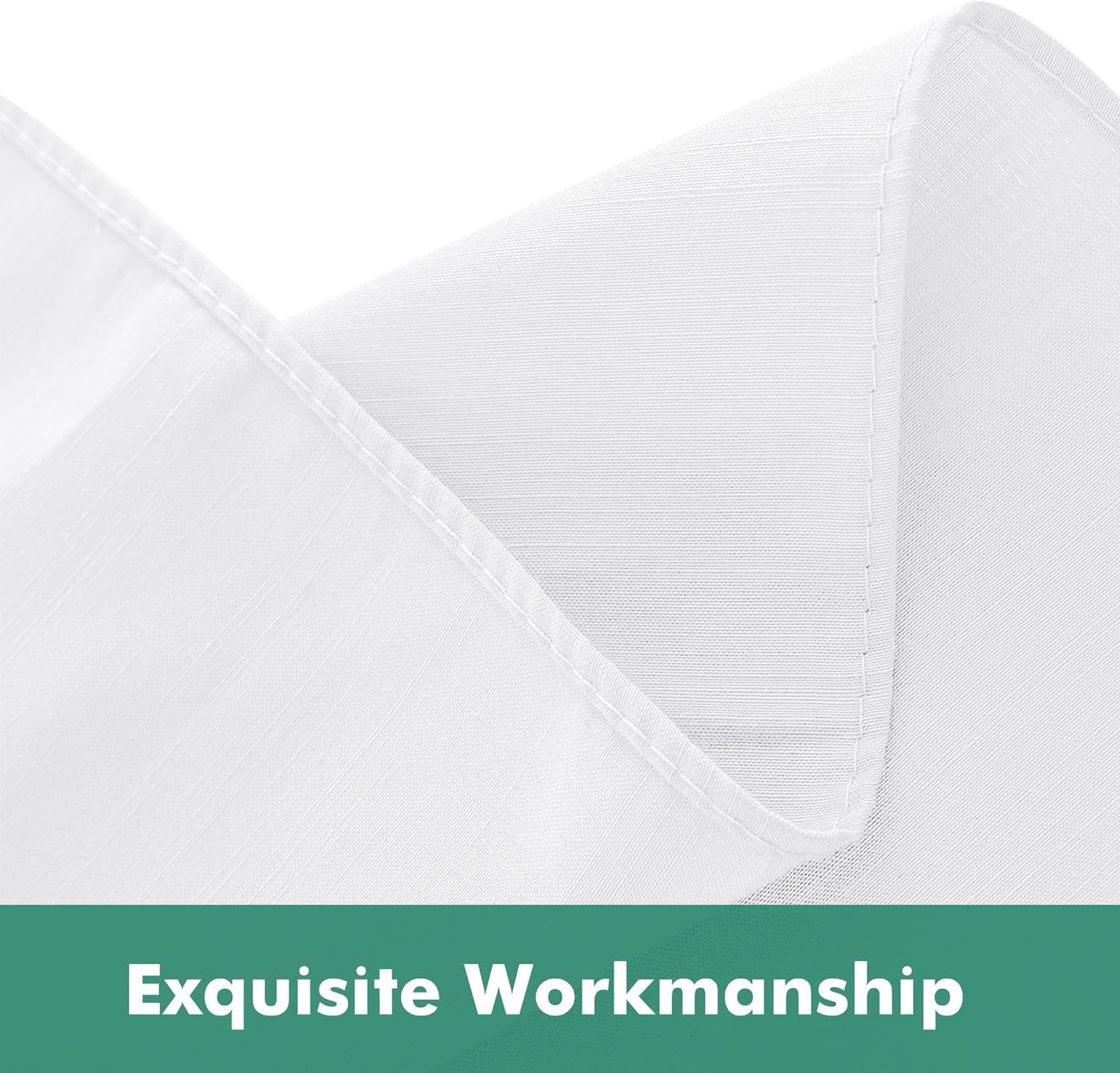 Biscaynebay Wrap Around Bed Skirts with Split Corners for Queen Beds 15" Drop, White Adjustable Elastic Dust Ruffles Easy Fit Wrinkle Resistant Silky Luxurious Fabric Machine Washable