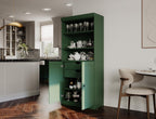 Palace Imports 100% Solid Wood 32"" Pantry Cabinet with Shaker Doors, 2-Drawers and Adjustable Shelves