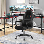Ruesleag Computer Gaming Chair Office Ergonomic PC Chair Racing Writing Working High-Back Chair w/Lumbar Support Swivel Executive Desk Chairs for Adults,Black