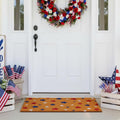Patriotic Door Mat 4th of July Star Doormat Independence Day Welcome Doormats National Day Front Door Rugs for Entrance Porch Outdoors Decor 17" x 29"