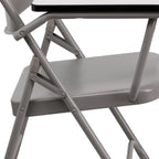 Flash Furniture Ralph Premium Steel Folding Chair with Right Handed Tablet Arm