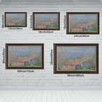 SESAG Claude Monet Art Print Gardener S House at Antibes Prints Posters Canvas Deco Paintings Vintage Wall Art For Living Room Bedroom Office Hanging Frame 8" L X 12" W