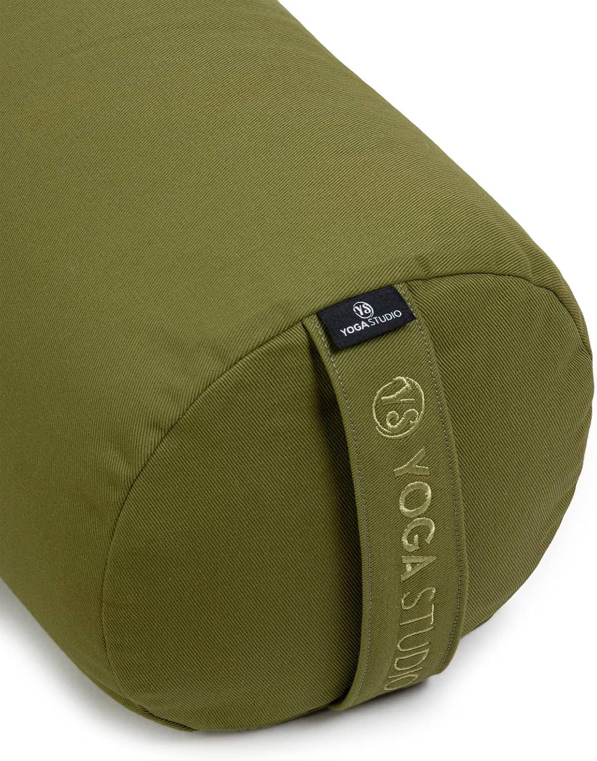 Yoga Studio Yoga Bolster | European Organic Buckwheat | (GOTS Certified) | with Removable Washable Cover