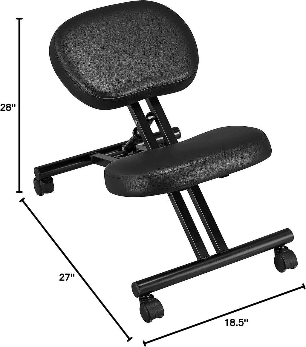 Topeakmart Ergonomic Kneeling Chair Improve Posture & Neck Pain Home Office Desk Chairs Flexible Seating Rolling Adjustable Stool