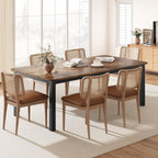 IDEALHOUSE 78.7" Long Rectangle Dining Table for 6-8 People, Industrial Wood Dinner Table (Only Table) (New Retro)