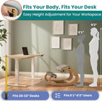 NYPOT Ergonomic Kneeling Chair with Adjustable Seats - Knee Chair for Posture Correction & Kneel Rocking Stool for Desk - Back Pain Relief for Home and Office, Supports 250 pounds - 5 Years Warranty