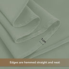 sancua Round Tablecloth 90 Inch Fit 30-72 Inch Tables, 8 Pack Sage Green | Circle Polyester Fabric Table cloth for Wedding Party Reception Banquet Birthday, Washable Formal Covers