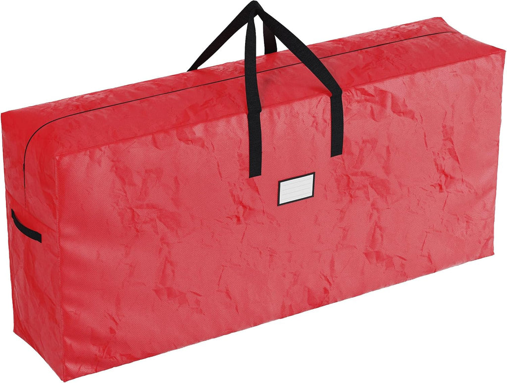 Christmas Tree Storage Bag - Waterproof Bag Holds 9-Foot Artificial Trees, Holiday Decorations, Inflatables, Garland, and More by Elf Stor (Red)