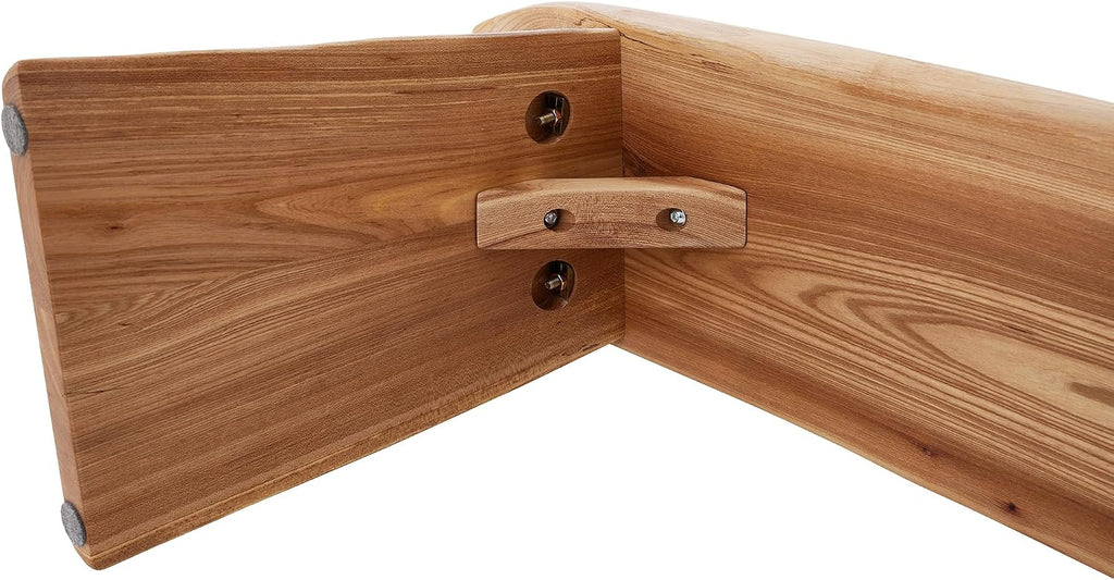 Elm Wood Dining Bench Bedroom BenchesIn Footrest Stool Accent Bench for Entryway Dining Room Living Room Bedroom End of Bed Long 47.6IN