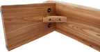 Elm Wood Dining Bench Bedroom BenchesIn Footrest Stool Accent Bench for Entryway Dining Room Living Room Bedroom End of Bed Long 47.6IN