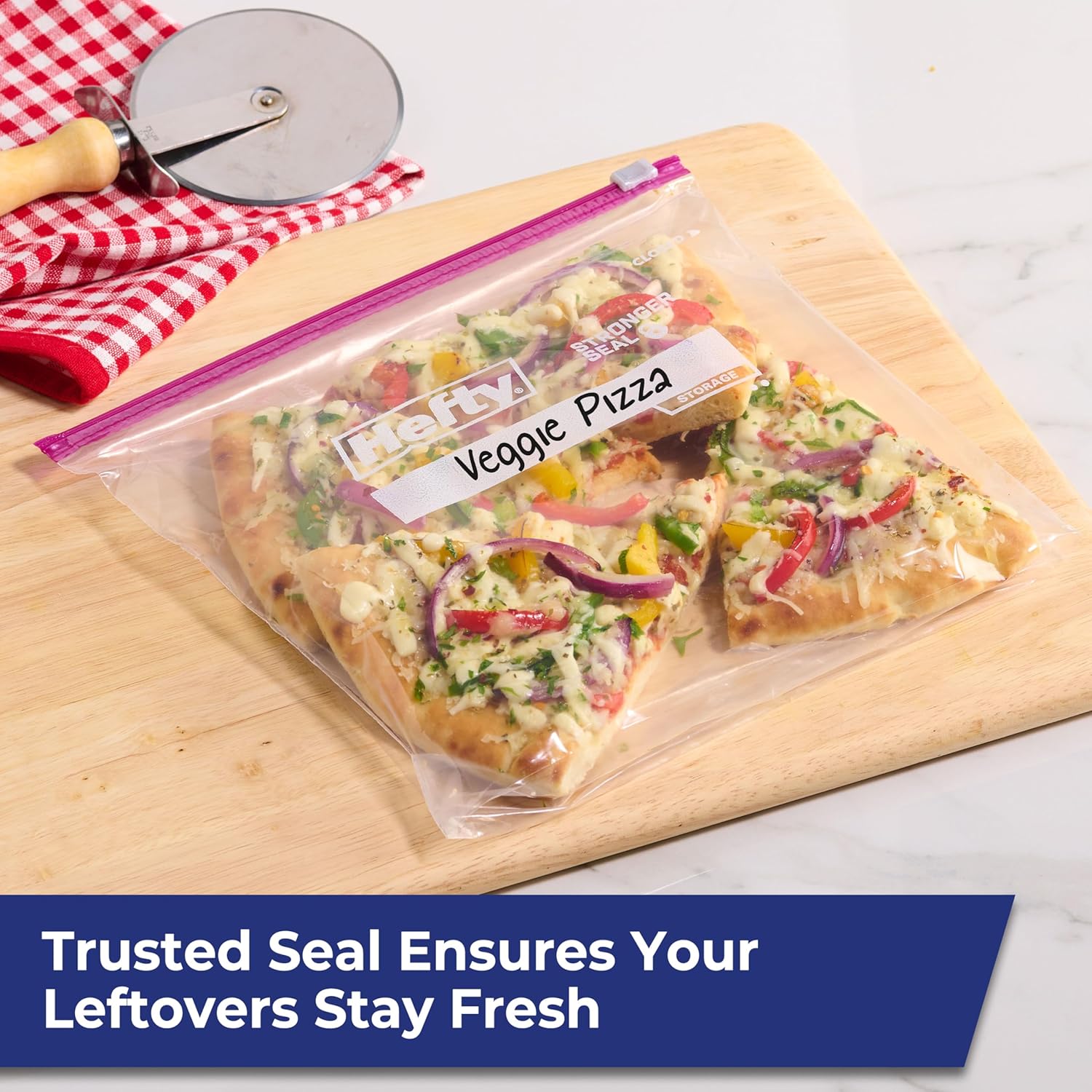 Hefty Slider Kitchen Storage Bags, Gallon Size, 66 Count (Pack of 4)