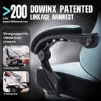 Dowinx Gaming Chair Fabric with Pocket Spring Cushion, High Back Ergonomic Computer Chair with Footrest for Adults, Massage Lumbar Support Swivel Game Chair for Office Gaming 300LBS, Cyan