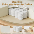 Office Chair,Big and Tall Heavy-Duty Executive Reclining Computer Gaming Chair with Footrest,Flip Armrests,Lumbar Pillow&Thicken Wider Seat for Criss Cross Legged Desk Vanity Chair,Teddy Fabric White