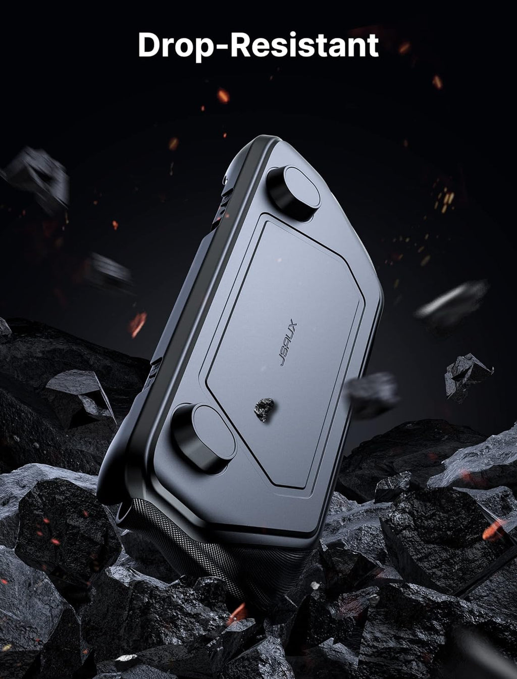 JSAUX ModCase for Steam Deck/Steam Deck OLED, PC0104 Modular Valve Steam Deck Case Include Protective Case, Face Cover, Cooling Fan, Metal Bracket and Strap - Cooler Set