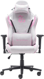 NEWSKILL Takamikura V2 Ergonomic Gaming Chair with 4D Armrests, 180° Backrest, Breathable Fabric and Steel Base, Pink
