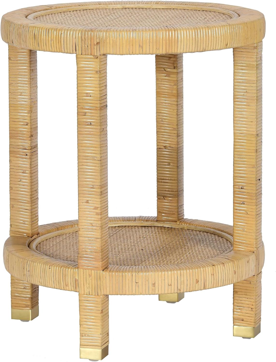 Tov Furniture Amara Natural Rattan Side Table
