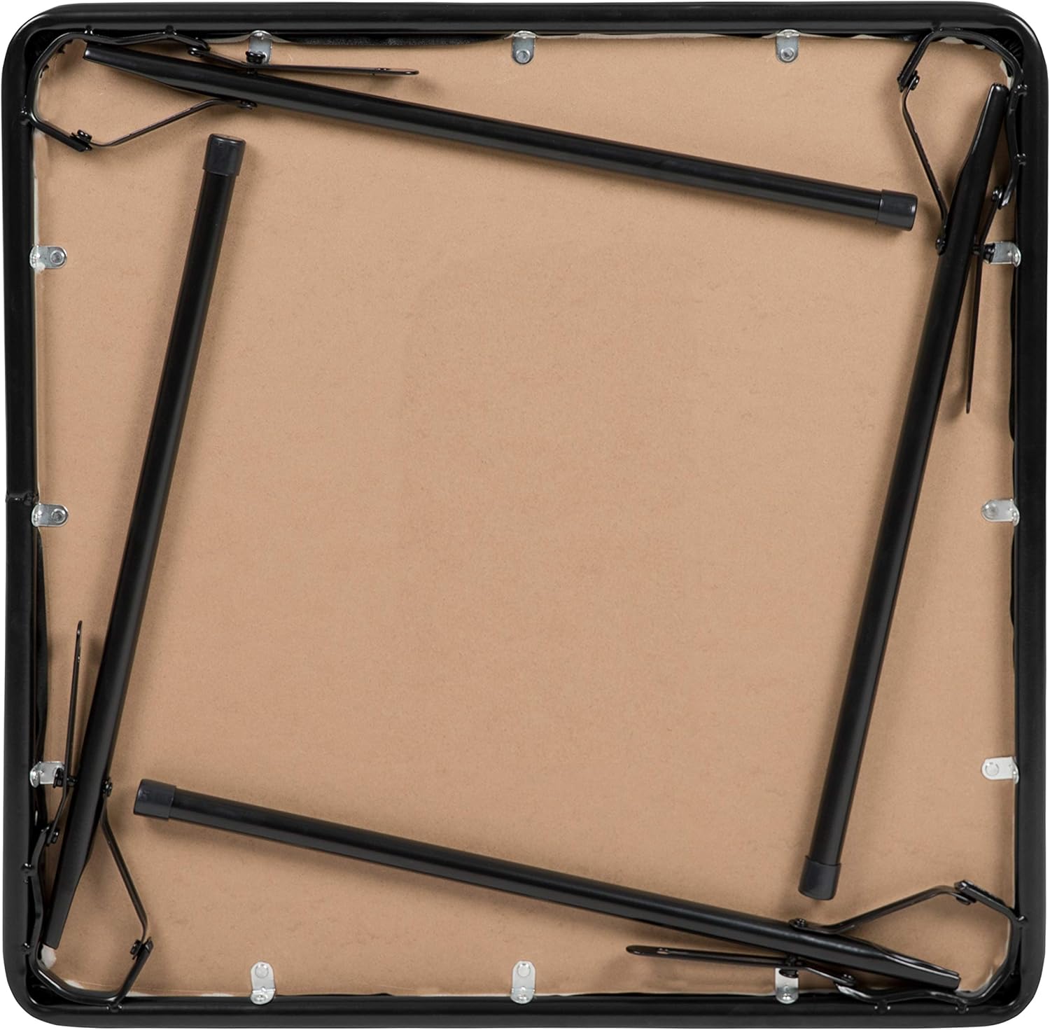 EMMA + OLIVER Kids Black Folding Table