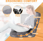 SUPER DEAL 14-Position Folding Floor Chair Gaming Sofa Cushioned Padded Reclining Bed Lounge Couch Seating for Comfy Reading, Reading, Gaming, Relaxing, Watching TV