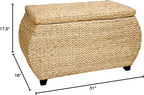 Red Lantern 31-Inch Rush Grass Storage Chest