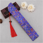 Silk Folding Hand Fan Bag with Tassel Dustproof Holder Protector Pouch Case Cover Retro Style