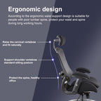 BOLISS 400lbs Ergonomic Drafting Chair,Tall Office Mesh Chair, Standing Desk Chair,Height Adjustable Armrest and Flip up Arms, Adjustable Lumbar Cushion (Black Frame Black Mesh)