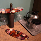 Floral New Home Gift for Wine Lover, Unique Housewarming Gift Wine Holder, Personalized Wedding Gifts Ideas