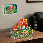 Mushroom House Mini Building Blocks Sets - 2798PCS Unique Creative Ideals Ganoderma Hotel Treehouse Micro Mini Blocks Bricks Kit Toys for Adult, Collectible Architecture Deco, Birthday Gift for Kid