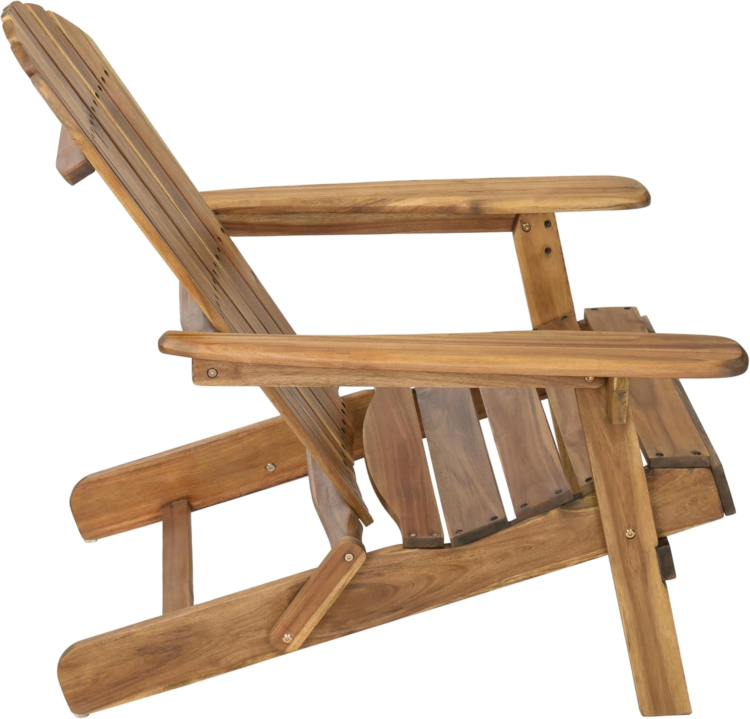 Christopher Knight Home Hanlee Folding Wood Adirondack Chair, Natural Stained Twin