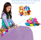 Posh Stuffable Kids Stuffed Animal Storage Bean Bag Chair Cover - Childrens Toy Organizer, X-Large 48" - Heather Lavender