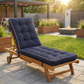Elountik Chaise Lounge Cushion 72x21 in, 2 Pack Quick Dry Outdoor Seat Pad with Shredded Foam for Patio Furniture, Poolside, Deck Chairs