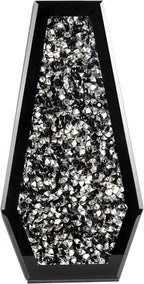 SHYFOY Black Flower Vase Crushed Diamond Glass Vase Large Mirrored Crystal Vases for Centerpieces Tall Floor Vases for Dried and Artificial Flowers Home Decor, Can’t Hold Water
