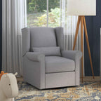 DaVinci Hayden Recliner and Swivel Glider in Misty Grey, Greenguard Gold & CertiPUR-US Certified