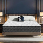Queen Size 12 Inch Medium Firm Hybrid Mattress with Cooling Gel Memory Foam, CertiPUR-US Certified Mattress in a Box Pressure Relief Removable Cover No Fiberglass