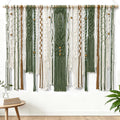 MEIVINES Macrame Wall Hanging Large Wall Art Handmade Woven Tapestry Boho Tapestry Macrame Wall Decor Art Home decoration for Living Room Bedroom Apartment Dorm Wedding Party 38" x 29" (Dark Green)