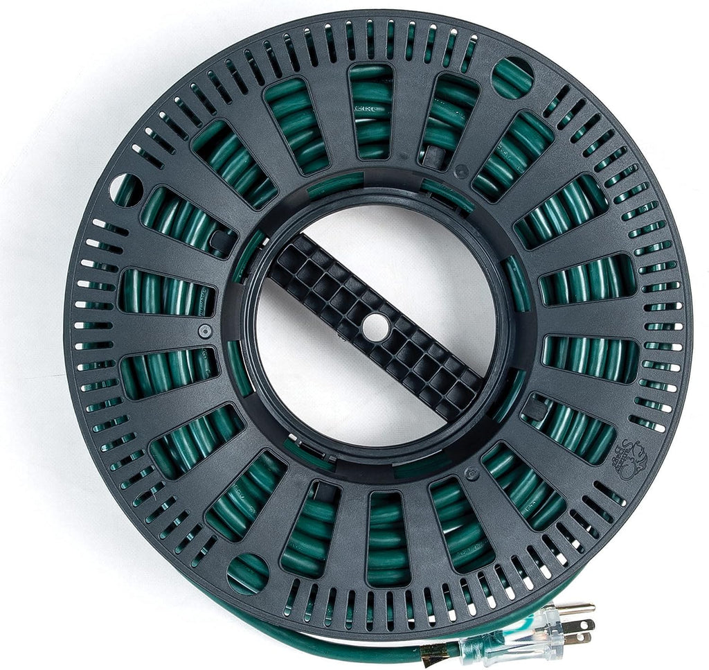 [Wire and Christmas Lighting Storage Bag] - Install N Store Light Storage Reels and Wire Spool - Includes 3 Spools, a Hanging Hook, and a Zipper Bag | Santa's Bags