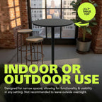 Pearington Round Bar Height Pub Table, Black, 4pk