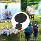 Telescopic Stool Cushion with Memory Foam, Round Thickened Collapsible Stool Chair Pads, Retractable Folding Stool Cushion with Elastic Strap, Fits Round Retractable Folding Stools, 1 Pack