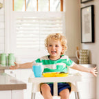 Munchkin® Snack™ Catcher Toddler Snack Cups, 2 Pack, Blue/Green & Miracle® 360 Trainer Sippy Cup with Handles, Spill Proof, 7 Ounce, 2 Pack, Green/Blue