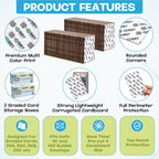 200 Pack Graded Trading Card Shipping Protector by Hobby Armor, 4" x 6" with Rounded Corners, Vibrant Multi-Color Card Protector to Guard Cards from Dings, Premium Cardboard Slab Shipping Supplies