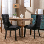 Extendable Dining Table Set of 4, Black Oval Dining Room Table & 4 Black Velvet Dining Chairs with Wood Leg, 62.99"-78.74" Kitchen Table and Chairs Set, Modern 5 Piece Dining Set