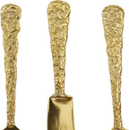 Deco 79 Aluminum Metal Utensils Home Wall Decor Knife, Spoon and Fork Wall Sculpture, Set of 3 Wall Art 6"W, 23"H, Gold