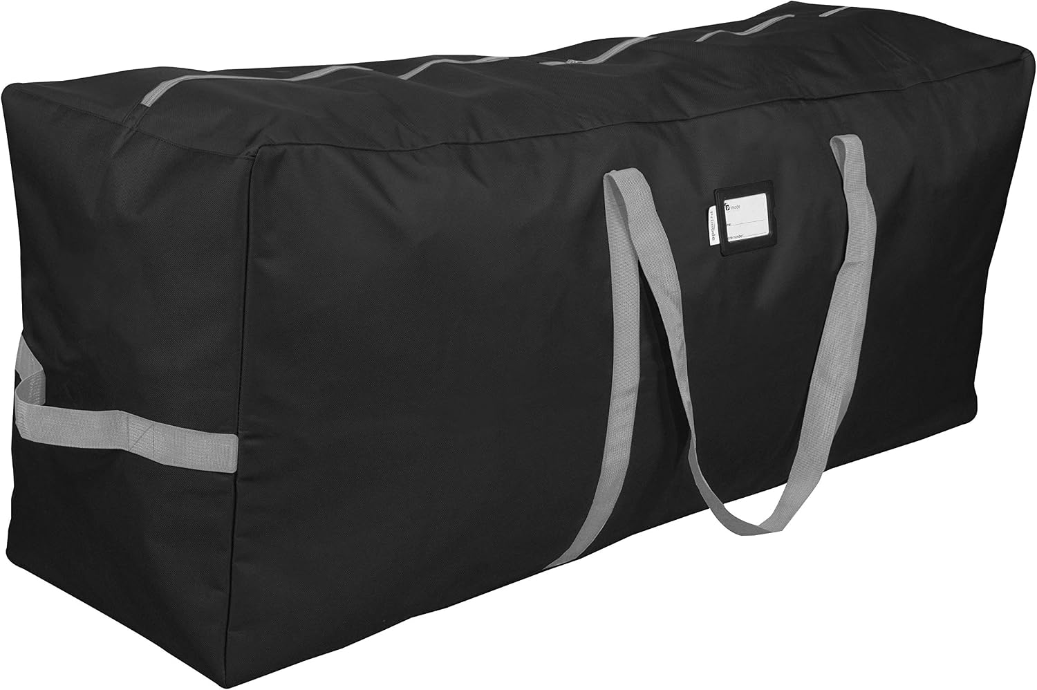 Heavy Duty Christmas Tree Storage Bag, Fits Up to 9 Ft. Tall Disassembled Trees, 25" H X 20" W X 65" L, Durable 600D Oxford Material, Heavy Duty Xmas Storage Container (Black)