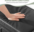 31.5" Shoe Bench, Shoe Storage Bench with Drawers, Waterproof Entryway Benches with Leather Cushion for Bedroom Black