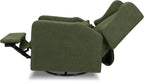 Davinci Carter's Arlo Recliner and Swivel Glider, Water Repellent & Stain Resistant, Greenguard Gold & CertiPUR-US Certified, Performance Forest Green Linen
