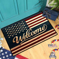 250th Anniversary USA Doormat,God Bless America Door Mat 4th of July Welcome Mat (WelcomeMat)