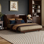 AFI, Charleston Queen Wood Murphy Bed Chest with 6" Mattress, Walnut