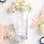Things Remembered Vera Wang Engraved Crystal Leaf Vase