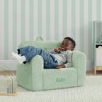 babyGap by Delta Children Personalized Sherpa Chair - Greenguard Gold Certified, Sage