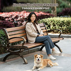 Park Benches for Outside, Outside Benches Weather Proof, Weather Resistant and Weatherproof, Suitable for Courtyards, Porches, Poolside Areas, and Parks.(A Upgraded,150cm)