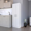 White 5-Shelf Storage Pantry Cabinet,Buffet Kitchen Sideboard,for Kitchen,Dining Room,11.9 * 23.6 * 66.8